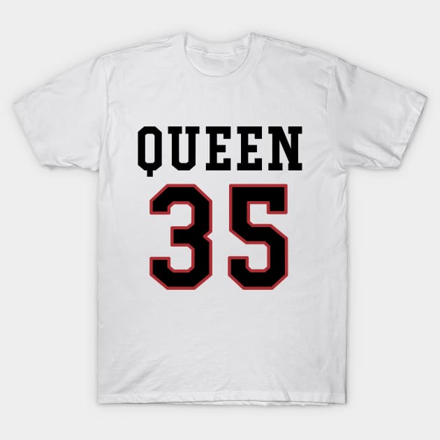 35th Birthday Gift Slab Queen 35 T-Shirt by Havous